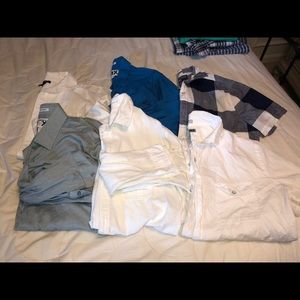 Bundle of men’s dress shirts